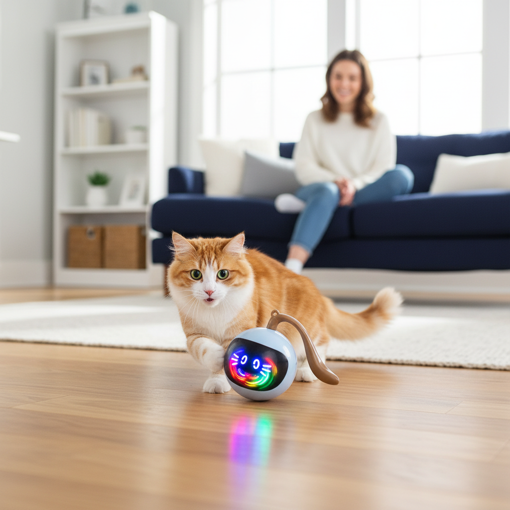 LED Ball - Cat & Woman